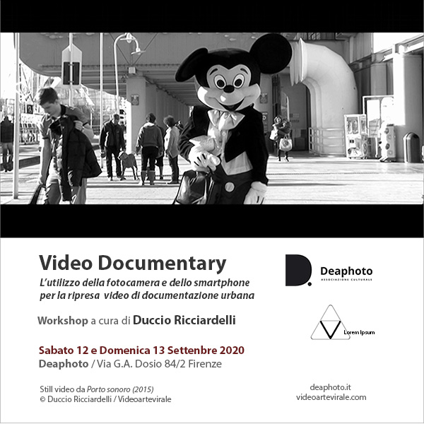 Workshop Duccio Ricciardelli Video Documentary Deaphoto Firenze